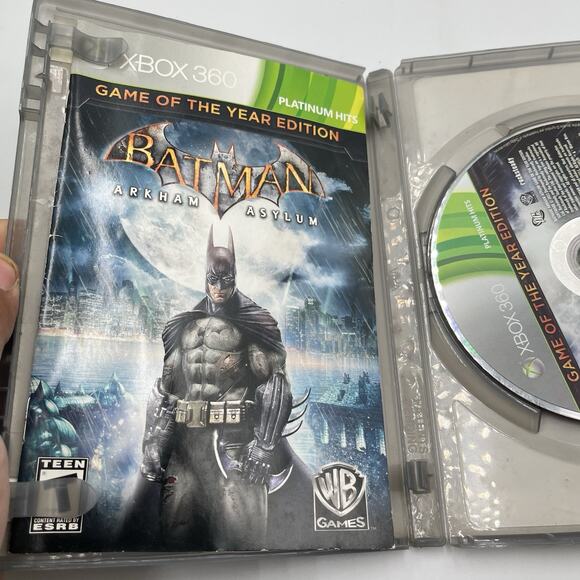 Batman Arkham Asylum Game Of The Year Edition Xbox 360 Complete CIB - Tested - Picture 8 of 8